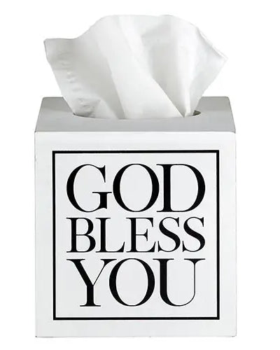 God Bless You Sq Tissue Box Cover