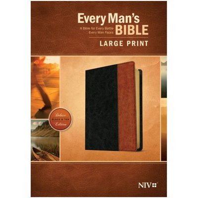 NIV Every Man's Bible, Large Print, Black/Tan