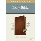 KJV LP thin Ref Bible Filament XL Thumb Index - Brown Leather
