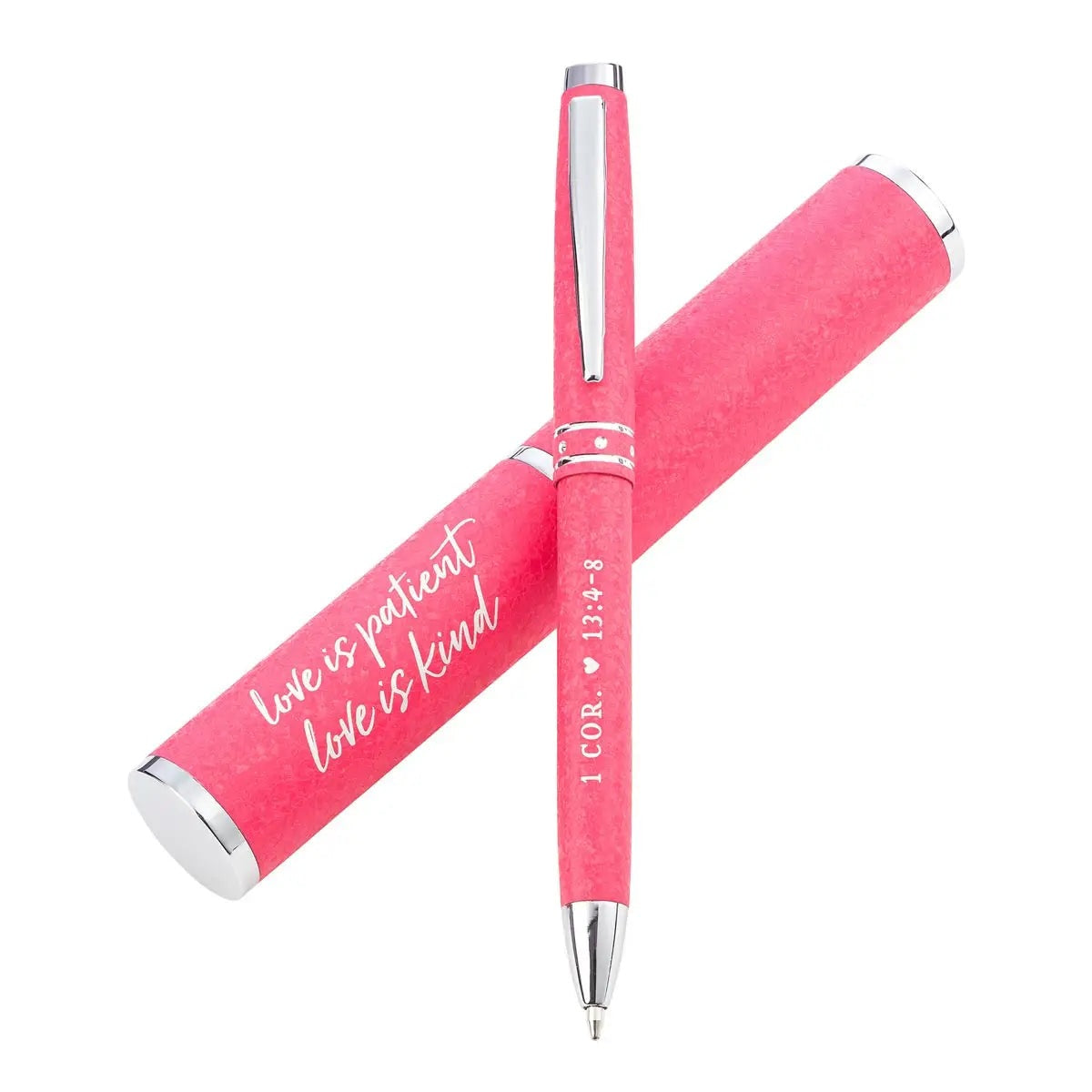 Pen In Case - Love Is Patient - Pink