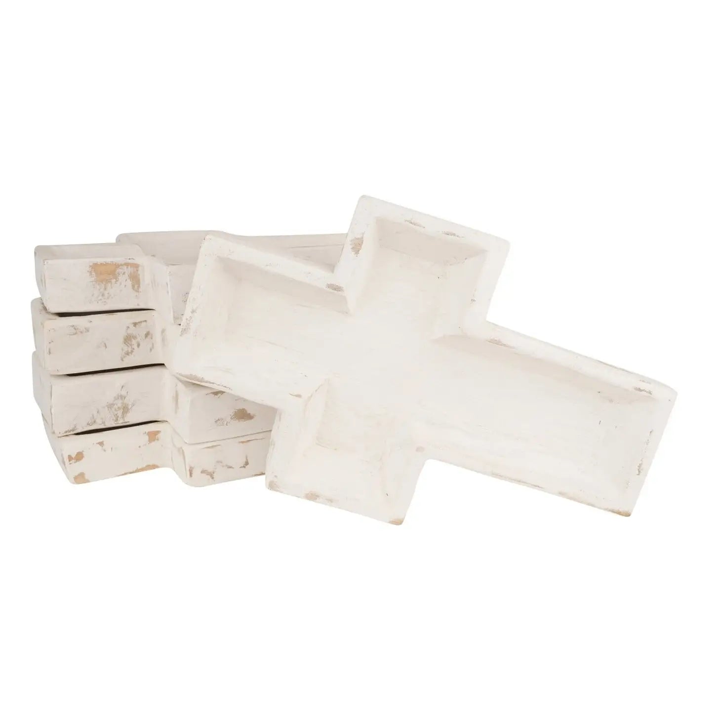 Cross Dough Bowl-White